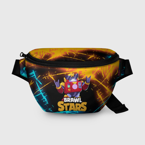 Поясная сумка 3D с принтом BRAWL STARS SURGE, вид спереди #2