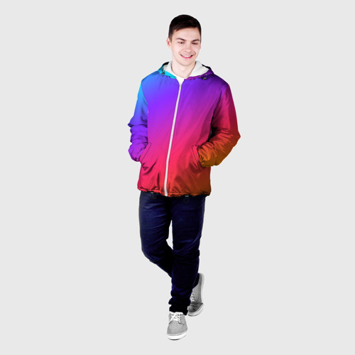 Мужская куртка 3D Градиент, цвет 3D печать - фото 3