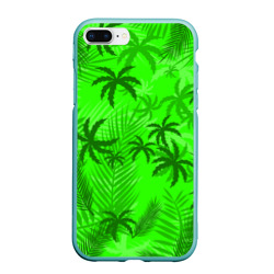 Чехол для iPhone 7Plus/8 Plus матовый Пальмы лето tropical