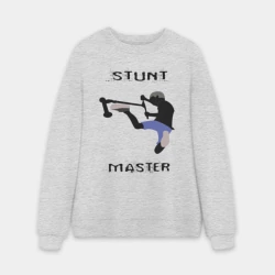 Мужской свитшот oversize без начеса хлопок Самокат фристайл Stunt Master