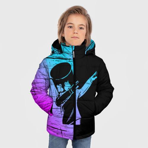 Зимняя куртка для мальчиков 3D FORTNITE MARSHMELLO. - фото 3