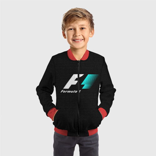 Детский бомбер 3D Formula 1, цвет красный - фото 4