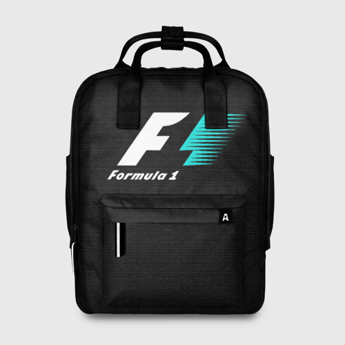 Женский рюкзак 3D с принтом Formula 1, вид спереди #2