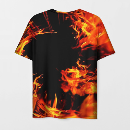 Мужская футболка 3D Хвост Феи языки пламени, цвет 3D печать - фото 2