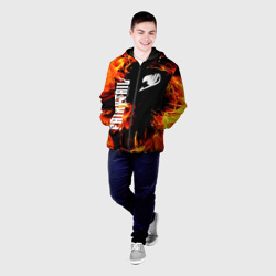 Мужская куртка 3D Хвост Феи языки пламени - фото 2