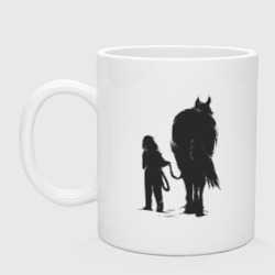 Кружка керамическая Девочка с конем