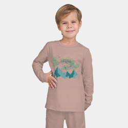 Детская пижама с лонгсливом хлопок Северное сияние - фото 2