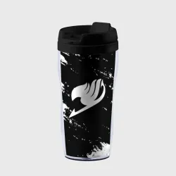 Термокружка-непроливайка Helmet Fairy tail balck and white