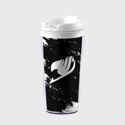 Термокружка-непроливайка Helmet Fairy tail balck and white