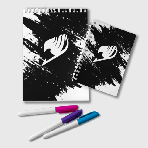 Блокнот Helmet Fairy tail balck and white