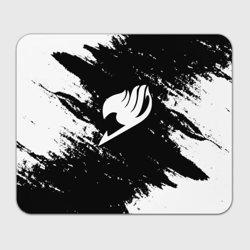 Прямоугольный коврик для мышки Helmet Fairy tail balck and white