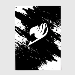 Постер Helmet Fairy tail balck and white