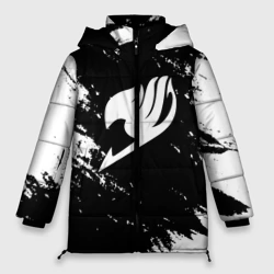 Женская зимняя куртка Oversize Helmet Fairy tail balck and white