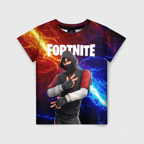 Детская футболка 3D Fortnite x IKONIK Фортнайт Иконик, цвет 3D печать