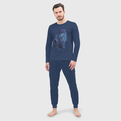 Мужская пижама с лонгсливом хлопок Созвездие Льва - фото 2