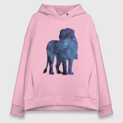 Женское худи Oversize хлопок Созвездие Льва