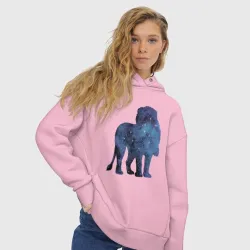 Женское худи Oversize хлопок Созвездие Льва - фото 2