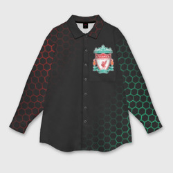 Мужская рубашка oversize 3D Liverpool Ливерпуль