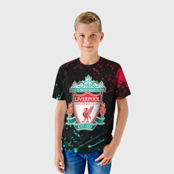 Детская футболка 3D Ливерпуль герб - фото 2