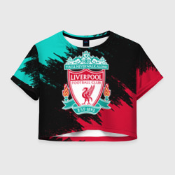 Женская футболка Crop-top 3D Liverpool Ливерпуль