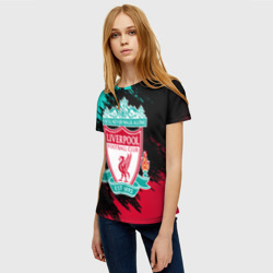 Женская футболка 3D Liverpool Ливерпуль - фото 2