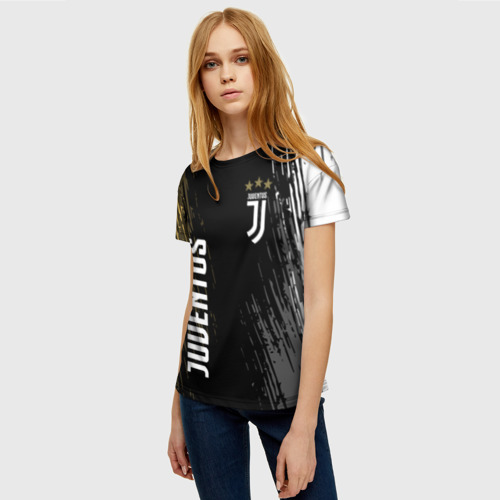 Женская футболка 3D Juventus, цвет 3D печать - фото 3