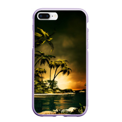 Чехол для iPhone 7Plus/8 Plus матовый Райский остров