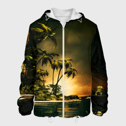 Мужская куртка 3D Райский остров