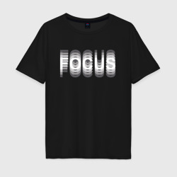 FOCUS – Мужская футболка хлопок Oversize с принтом купить со скидкой в -16%