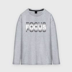 Женский лонгслив oversize хлопок FOCUS