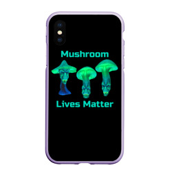 Чехол для iPhone XS Max матовый Mushroom Lives Matter