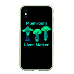 Чехол для iPhone XS Max матовый Mushroom Lives Matter