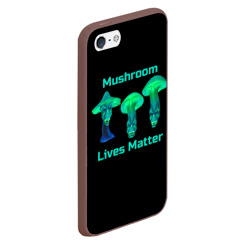 Чехол для iPhone 5/5S матовый Mushroom Lives Matter - фото 2