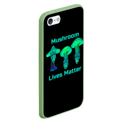 Чехол для iPhone 5/5S матовый Mushroom Lives Matter - фото 2