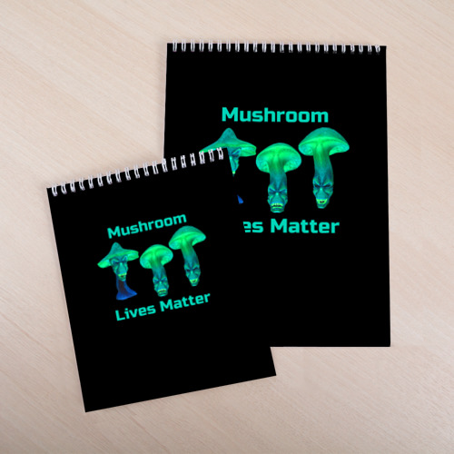 Скетчбук Mushroom Lives Matter, цвет белый - фото 4