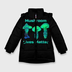 Зимняя куртка для девочек 3D Mushroom Lives Matter