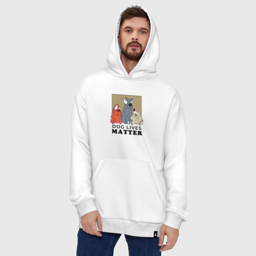 Худи SuperOversize хлопок Dog Lives Matter - фото 5