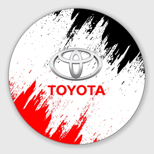 Круглый коврик для мышки Toyota