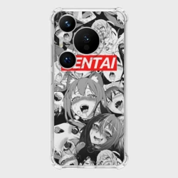 Чехол для Huawei Pura 70 Pro Ахегао девочки паттерн