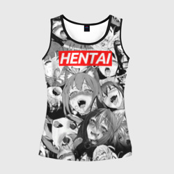 Женская майка 3D Ахегао девочки паттерн