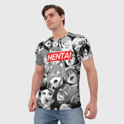 Мужская футболка 3D Хентай девочки паттерн - фото 2