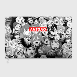 Флаг 3D Ахегао лица лого