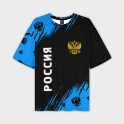 Мужская футболка oversize 3D Россия Russia