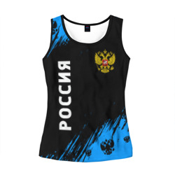 Женская майка 3D Россия Russia