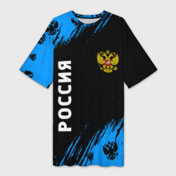 Платье-футболка 3D Россия Russia