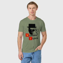 Мужская футболка хлопок Ленин - фото 2