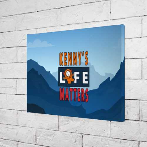 Холст прямоугольный Kenny's LIFE matters, цвет 3D печать - фото 3