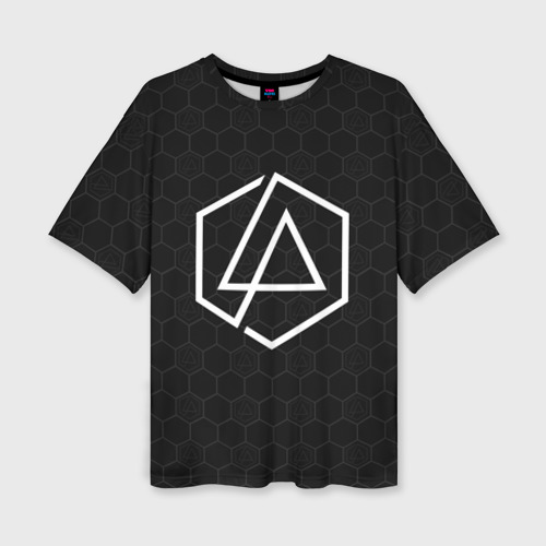 Женская футболка oversize 3D Linkin Park Линкин Парк, цвет 3D печать