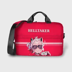 Сумка для ноутбука 3D Helltaker ярко красный