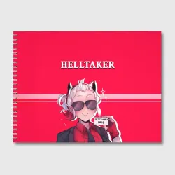 Альбом для рисования Helltaker ярко красный